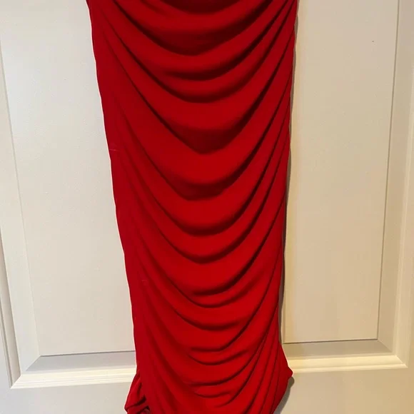 Casting women’s small red cocktail dress size T1 (2-4) - Picture 6 of 14